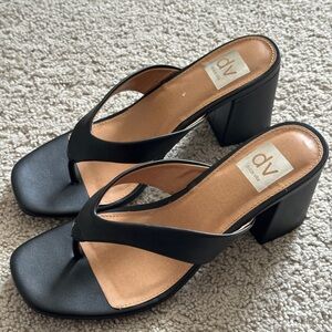 DV by Dolce Vita Black Women's Block Heel Sandals